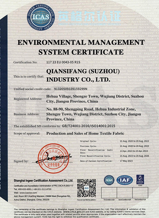 Sijil ISO14001:2015